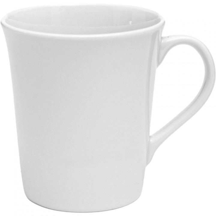 Logo Baskılı Fulya Beyaz Seramik Kupa 300 ml